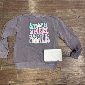 Living Fully Stop & Smell The Flowers Crewneck Sweatshirt